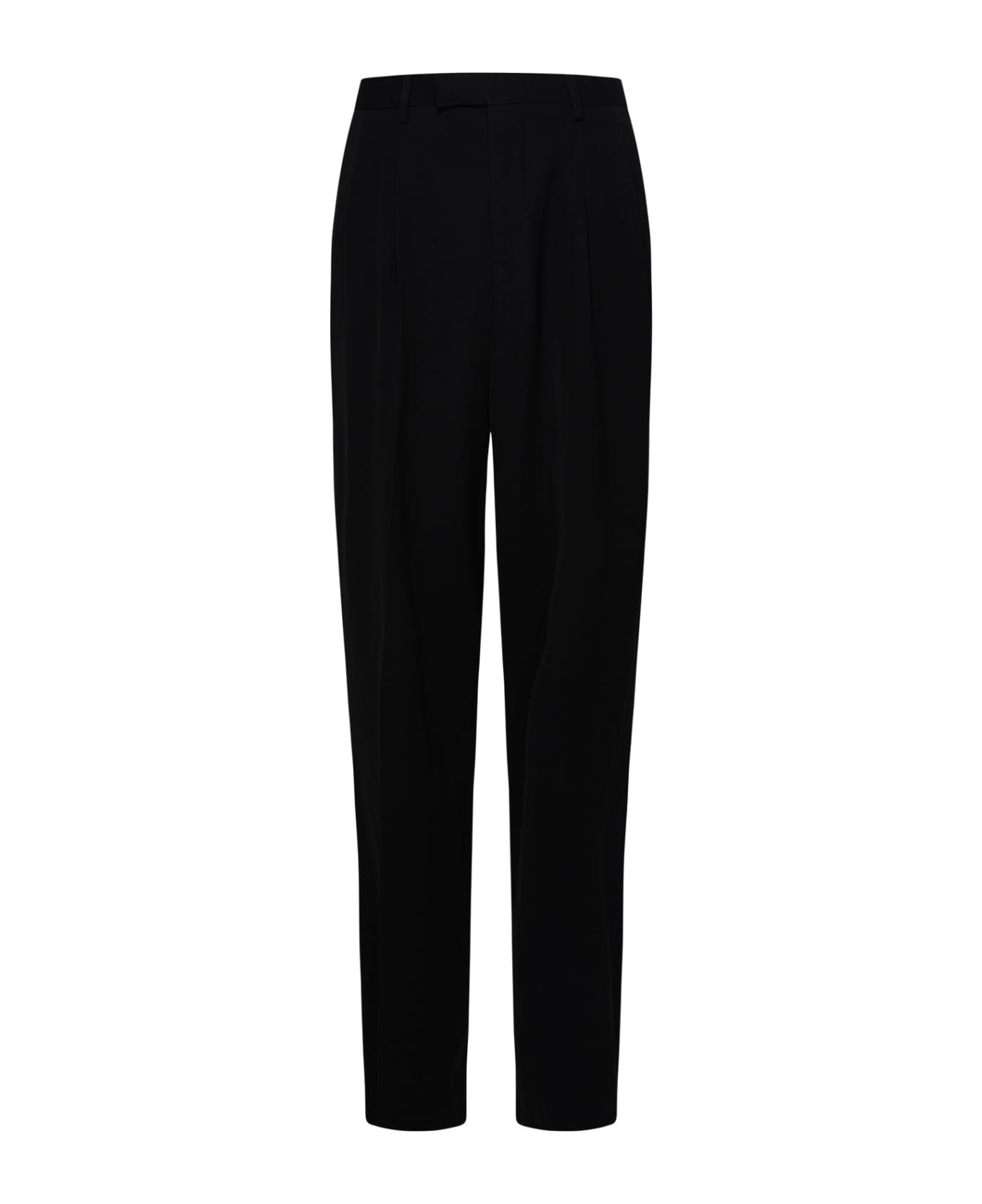 Black Viscose Blend Pants - 1