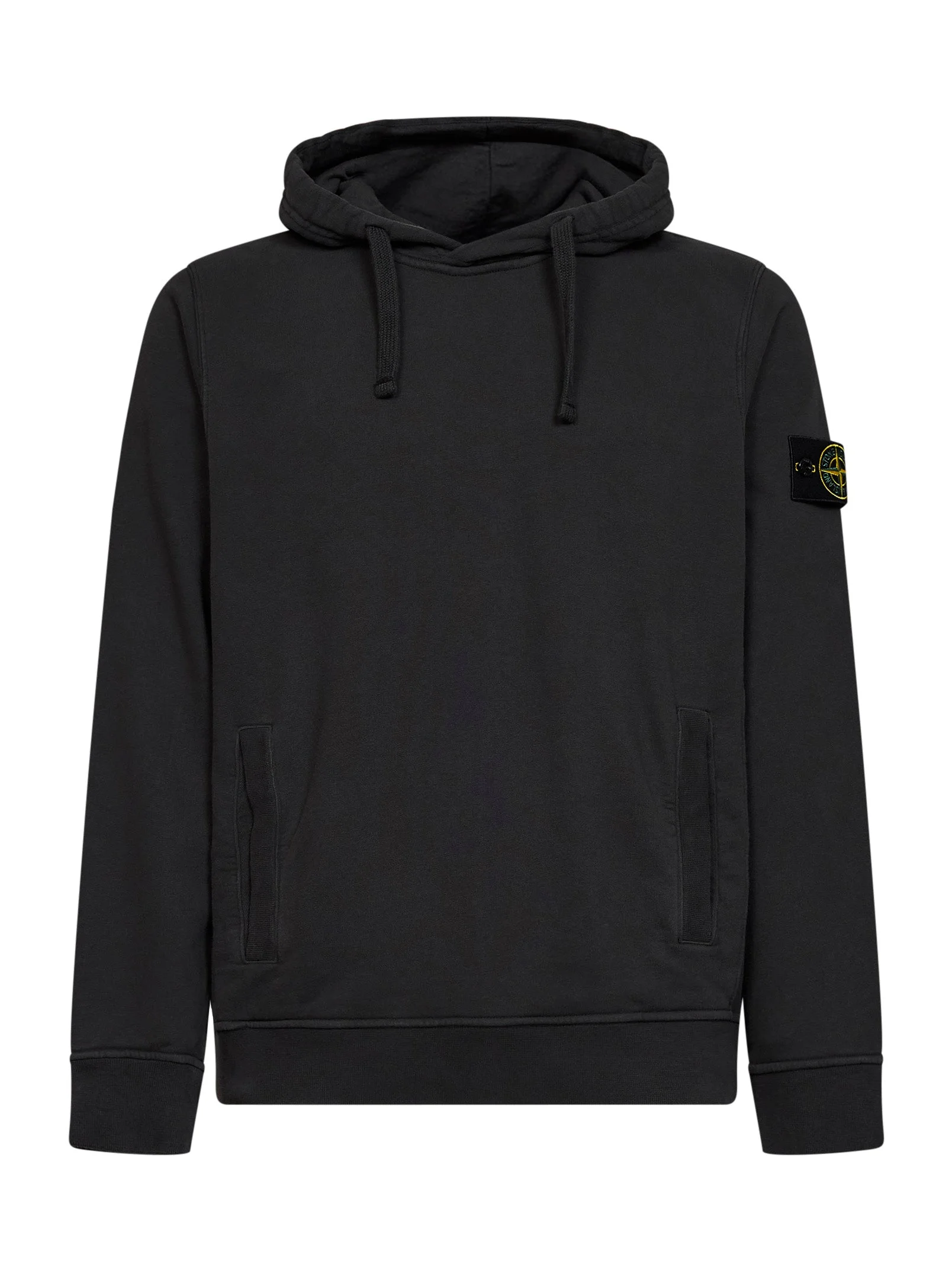 Lead grey stretch organic cotton hoodie - 1