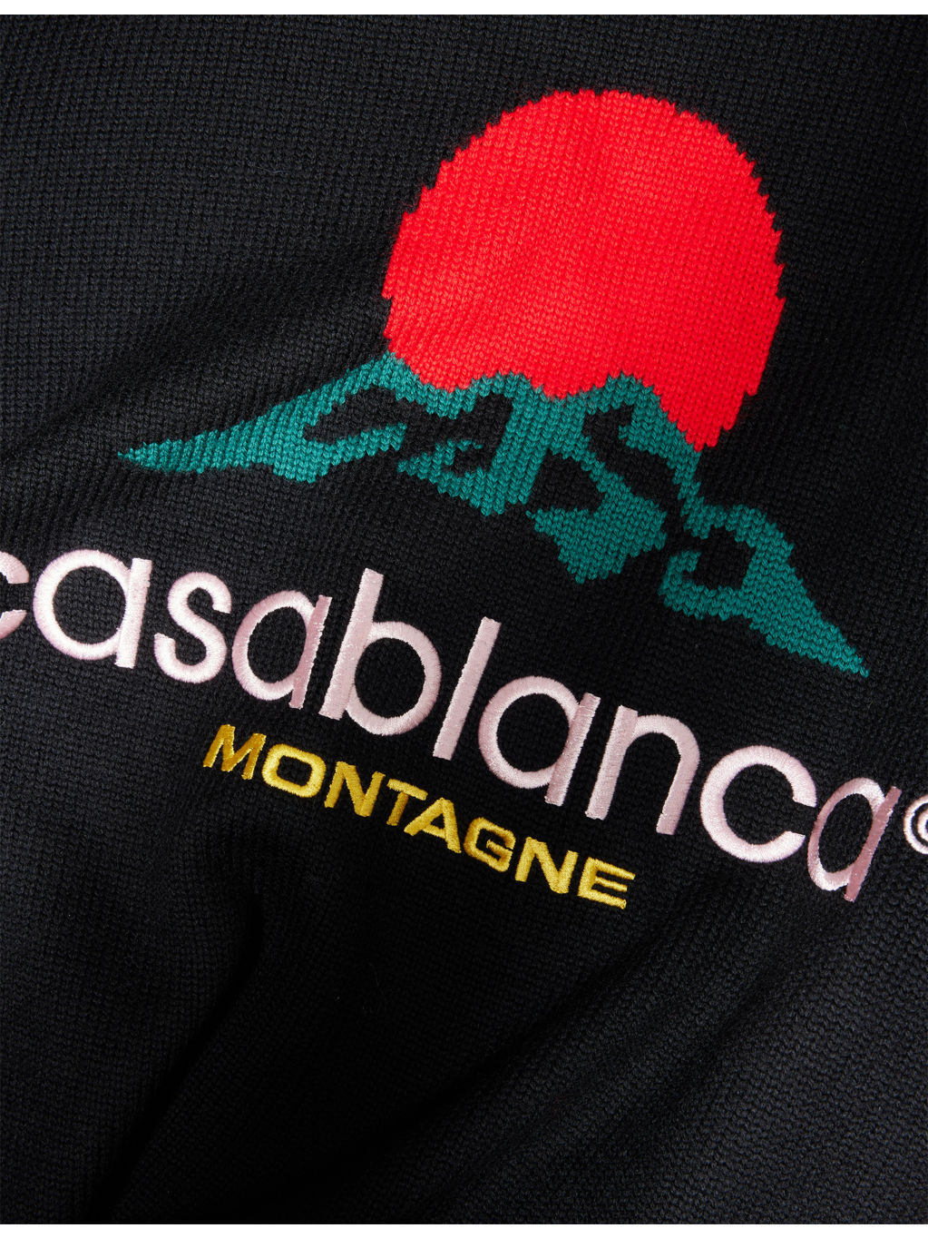 Embroidered-Logo Colourblock Wool-Knit Jumper - 6