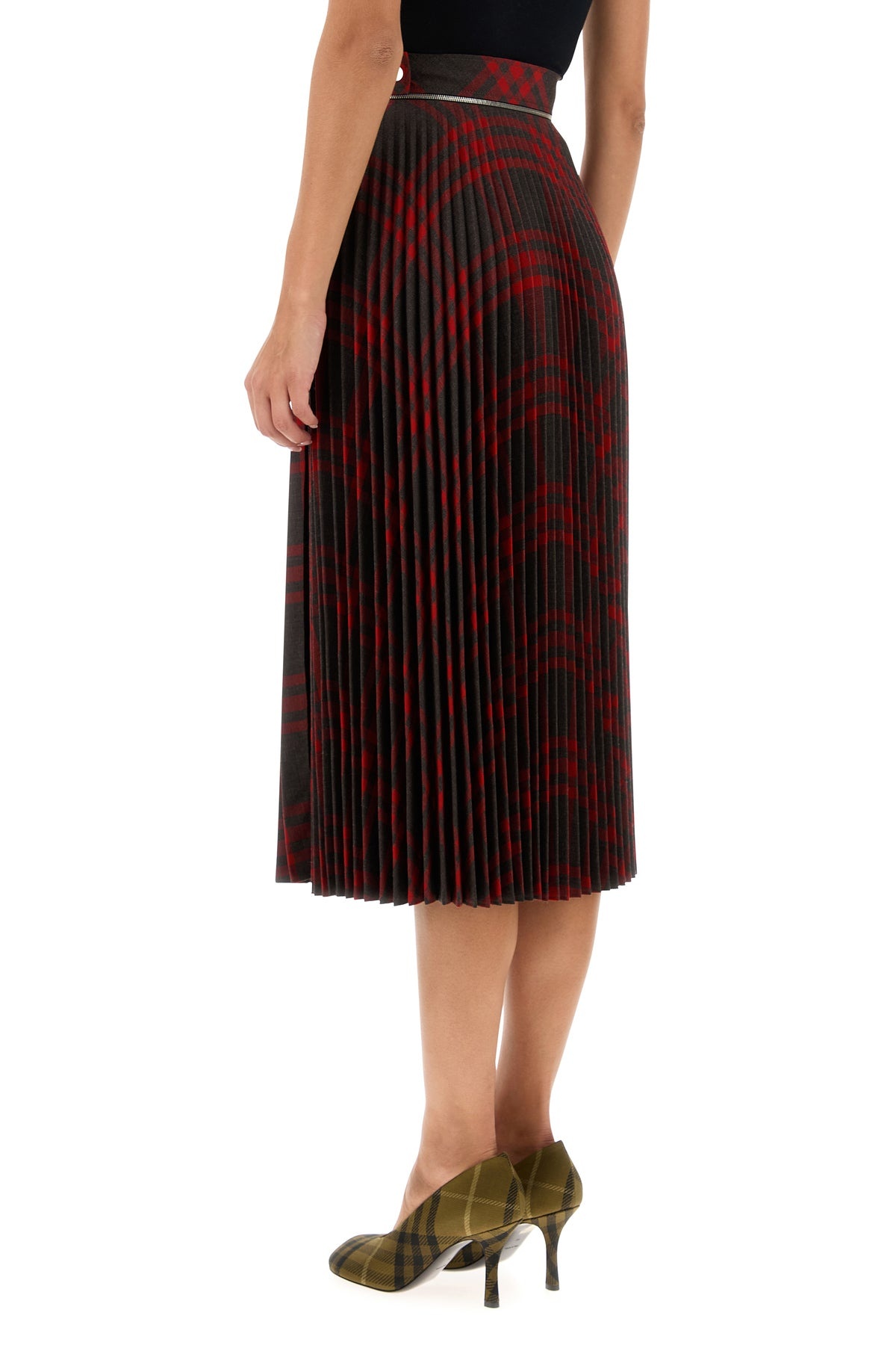 Embroidered jersey skirt - 4