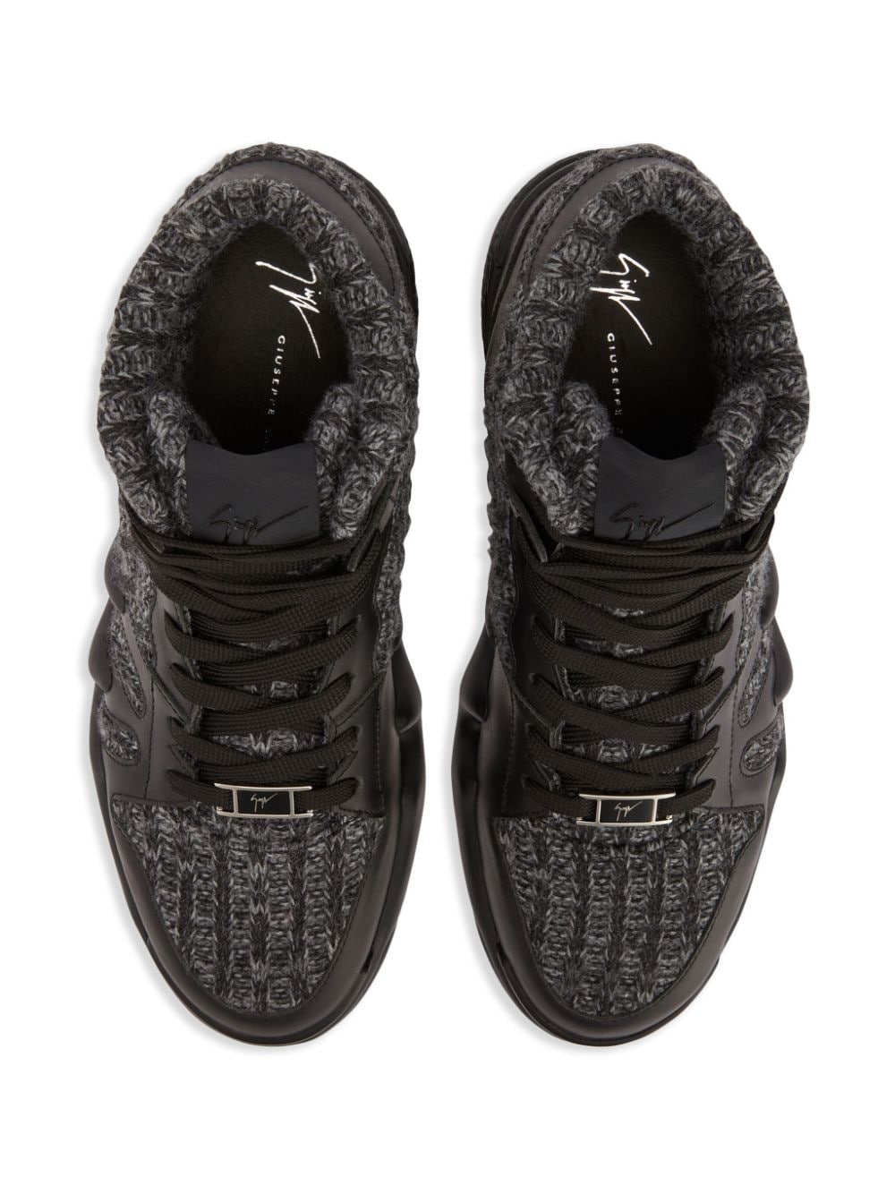 Talon knitted-panels sneakers - 4