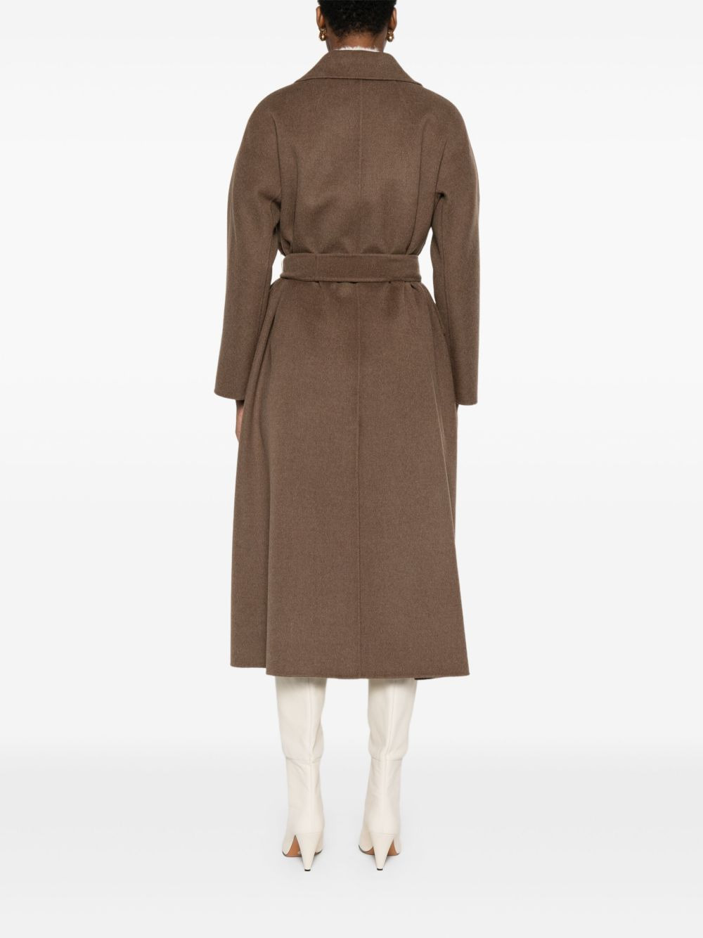 belted lapel coat - 4