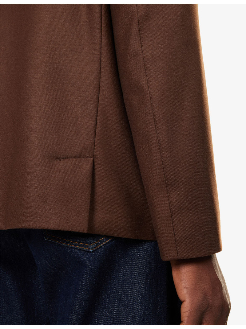 Notch-Lapel Virgin-Wool and Cashmere-Blend Overshirt 6