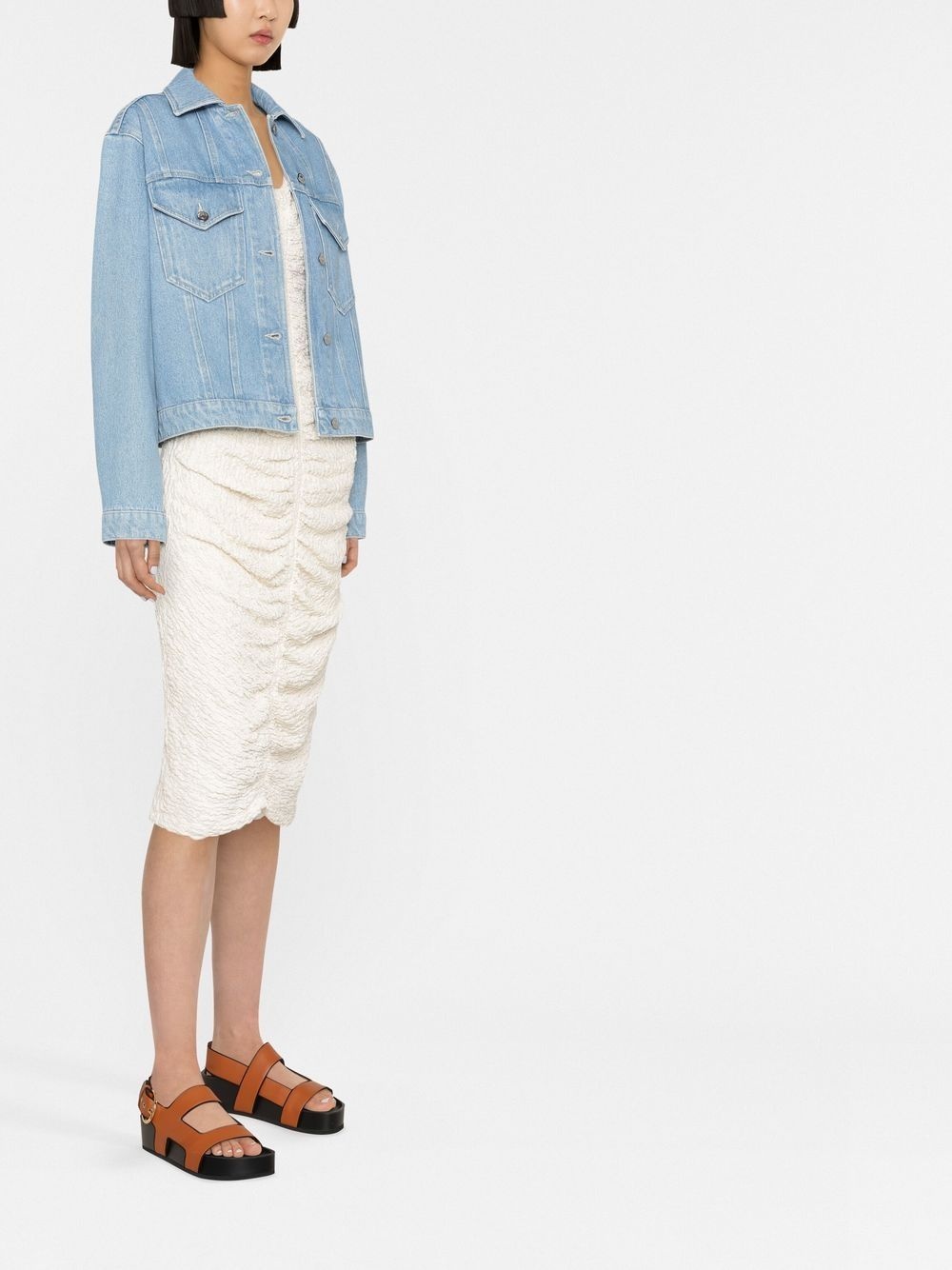 light wash denim jacket - 4