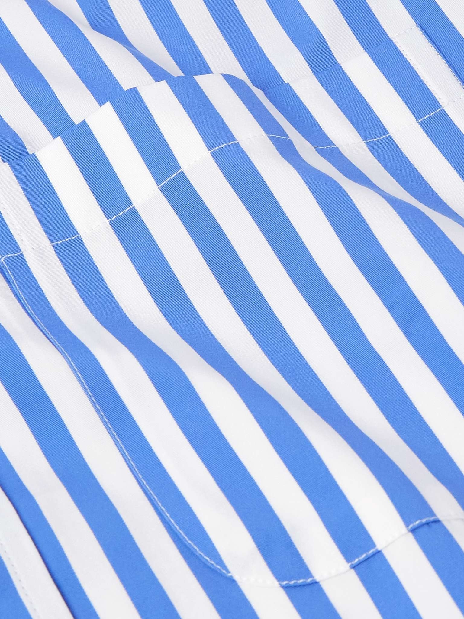 Button-Down Collar Logo-Appliquéd Striped Cotton-Poplin Shirt - 4