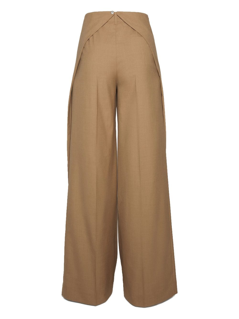 pleated wrap trousers - 4