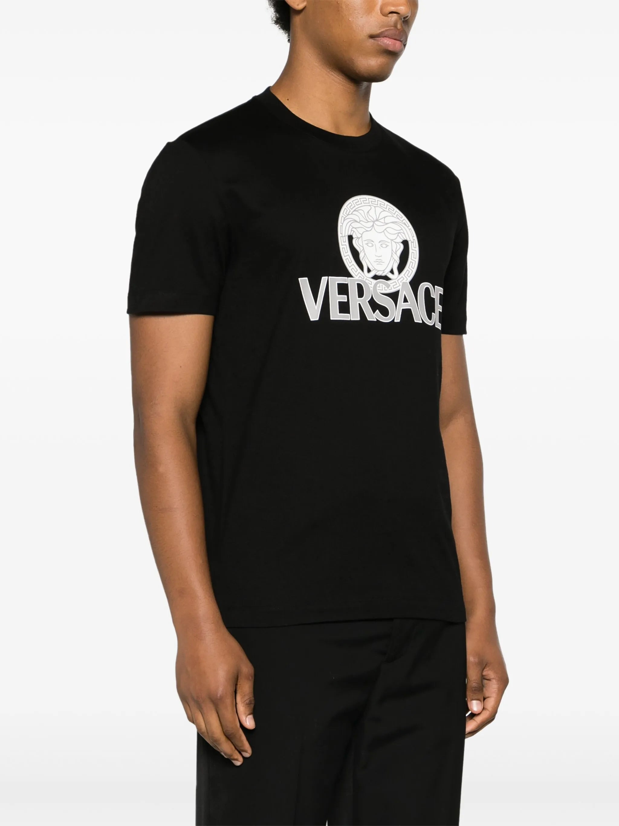 Medusa logo-print T-shirt - 3