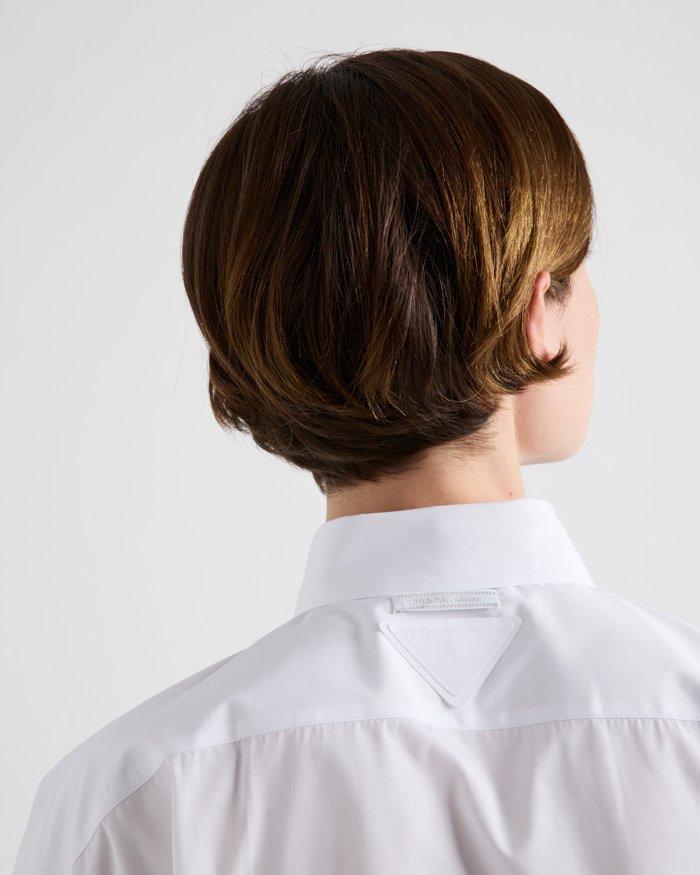 シャツ Prada Printed Poplin Shirt White Poplin Shirt | PRADA