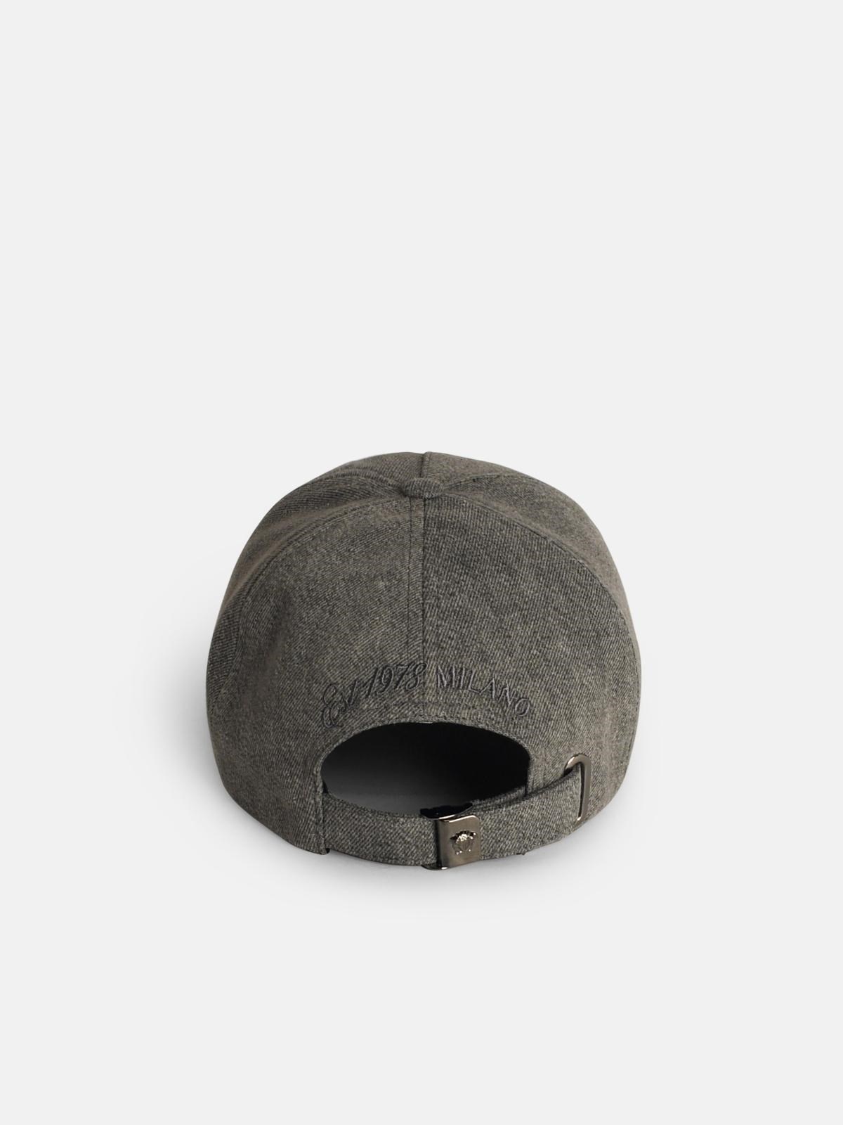 GREY COTTON CAP - 3