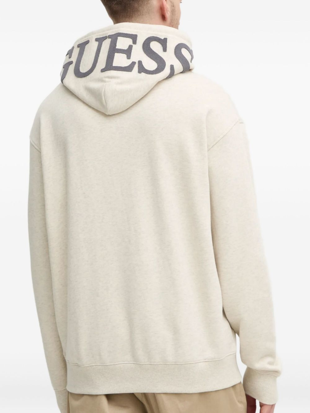 logo-embroidered hoodie - 3