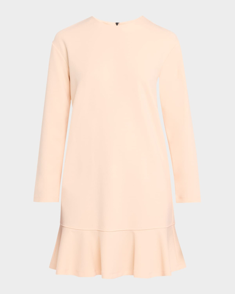 Long-Sleeve Flounce Dress 1