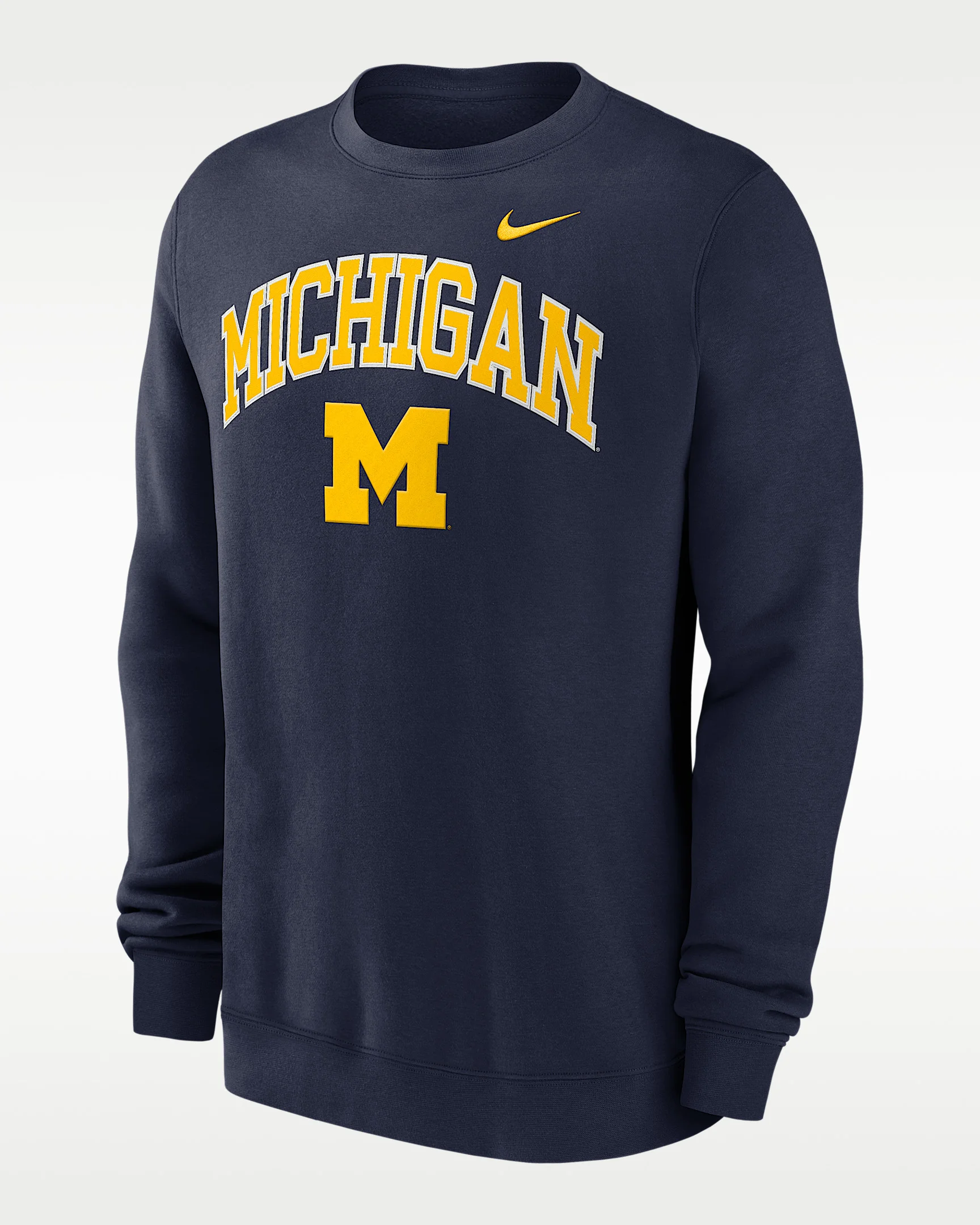 Michigan Arch Men's Nike College Pullover Crew - 1