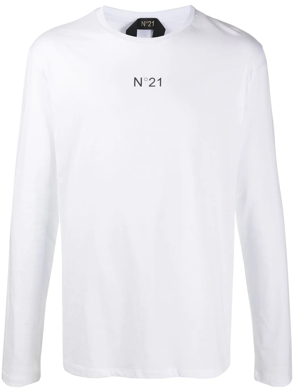 logo-print long-sleeve T-shirt - 1