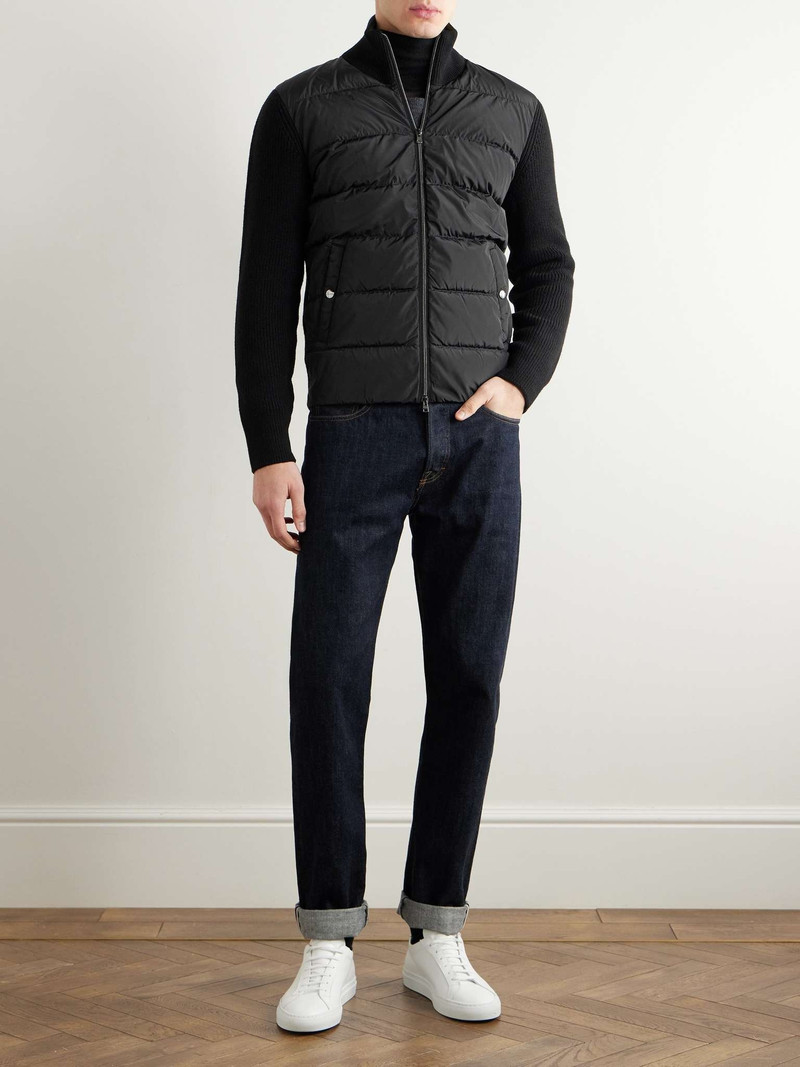 Herno Ribbed Shell-Panelled Virgin Wool Down Jacket outlook
