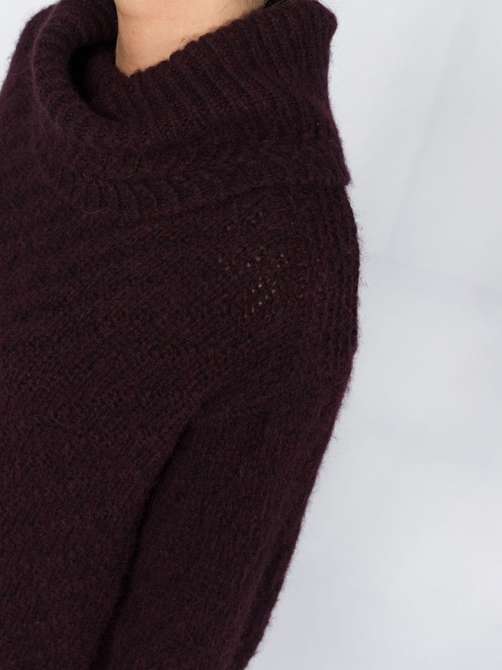 oversized roll-neck jumper - 5