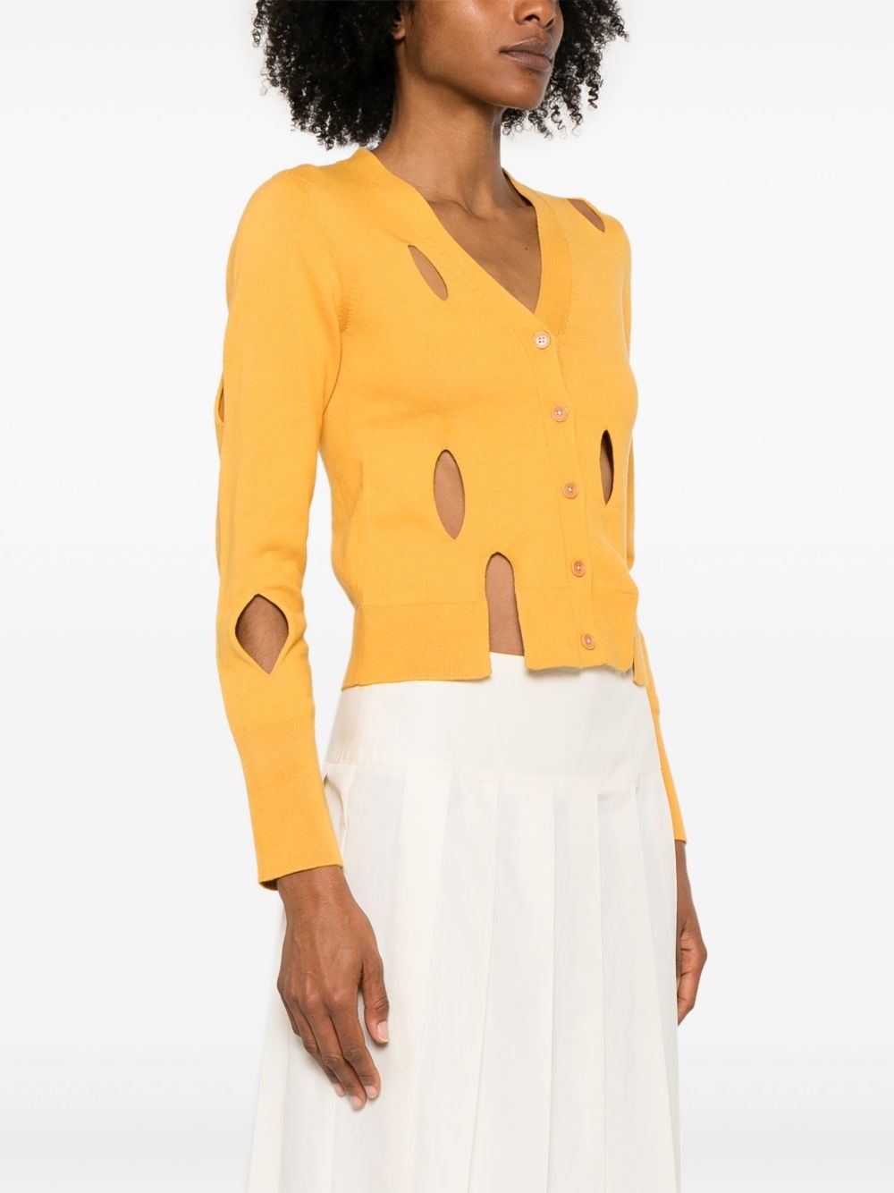 slit cardigan - 3