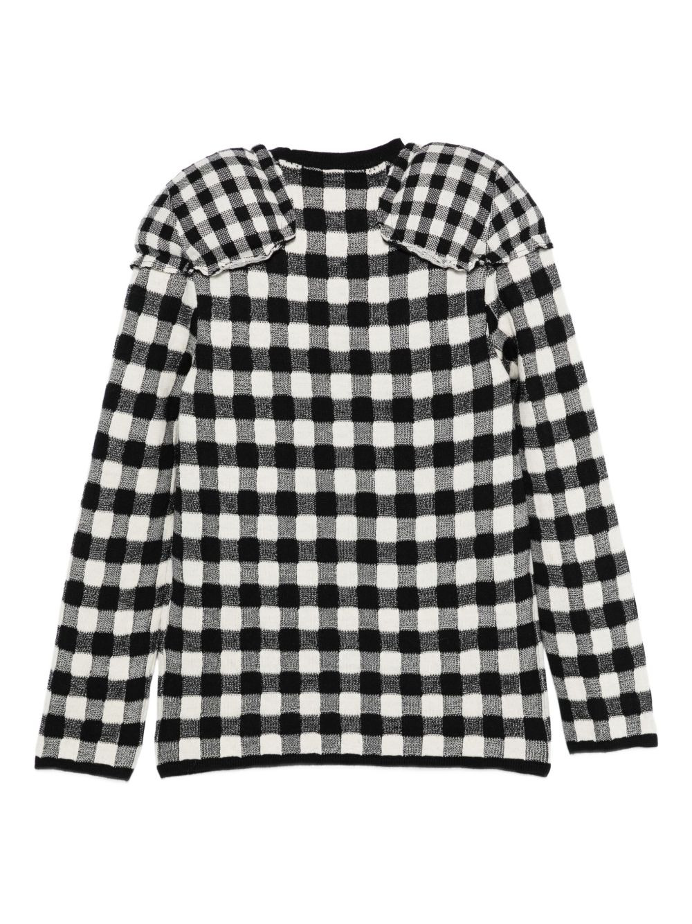 gingham-check top - 2