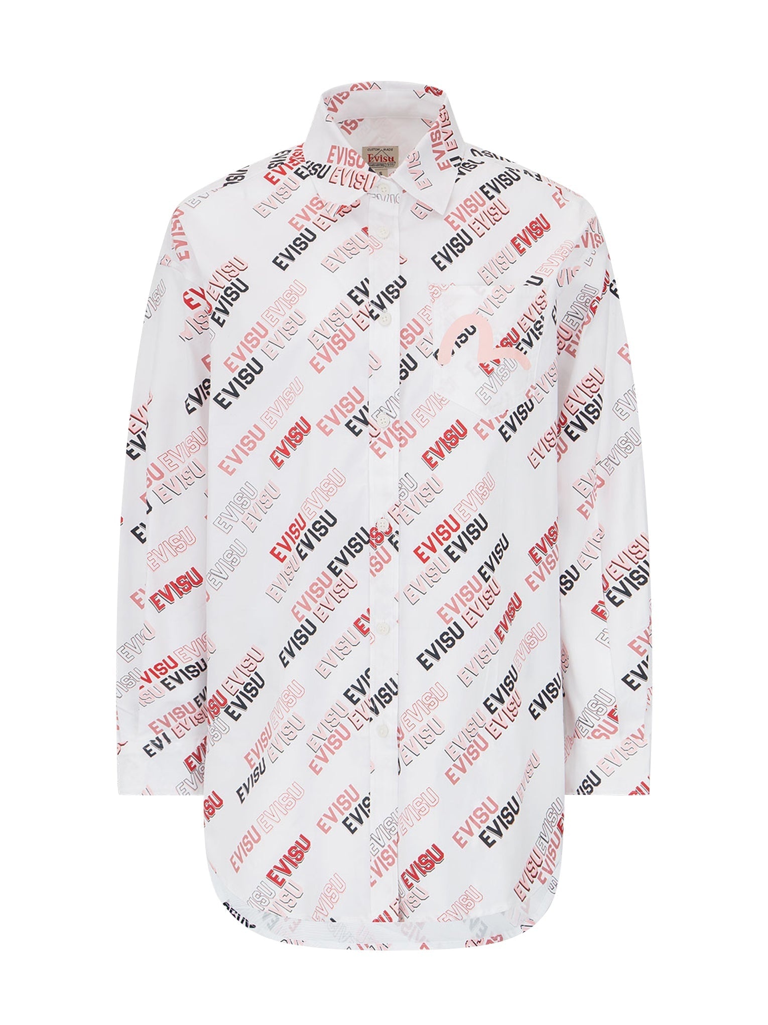 Allover Logo Print Shirt Dress - 14