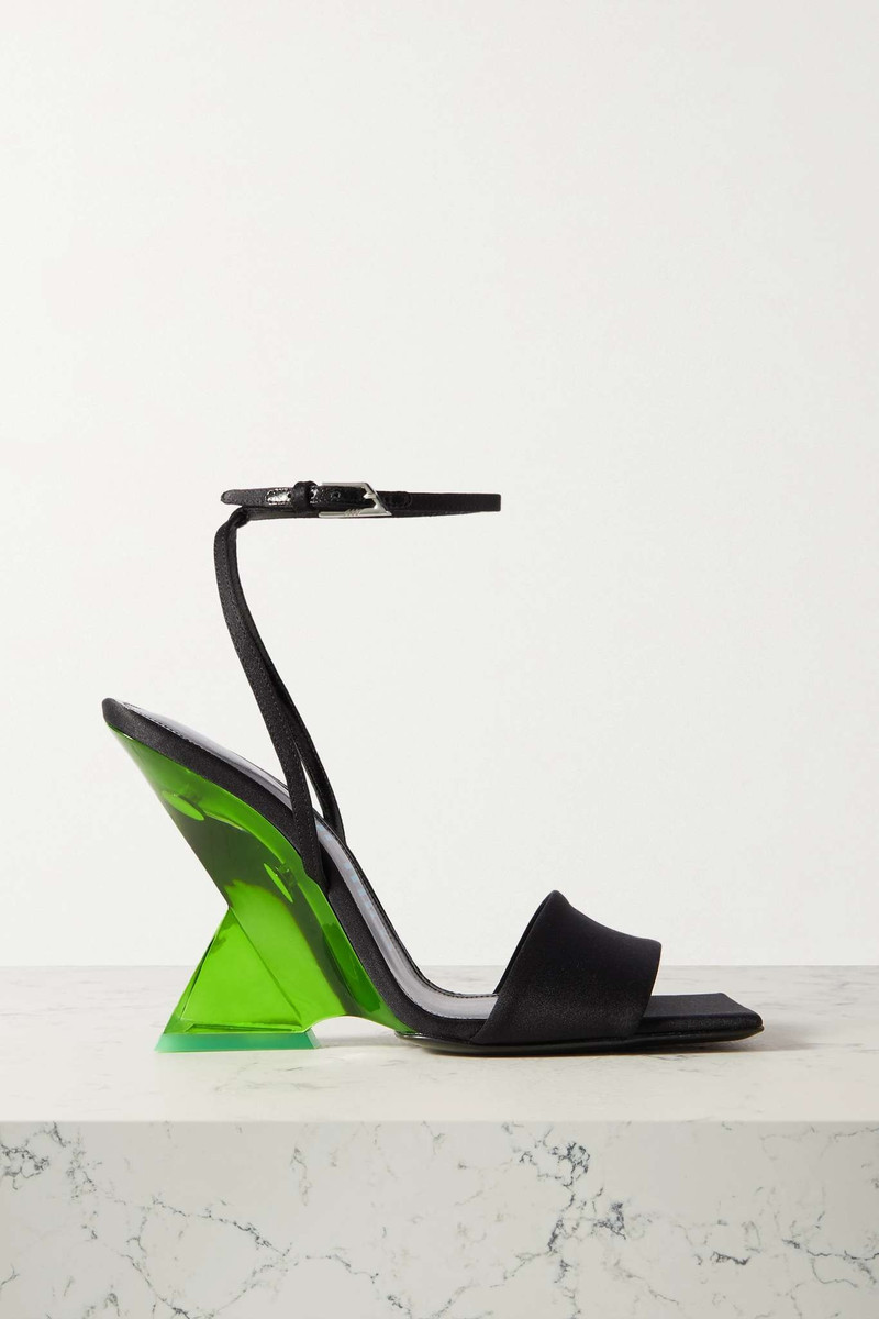 Cheope satin wedge sandals - 1