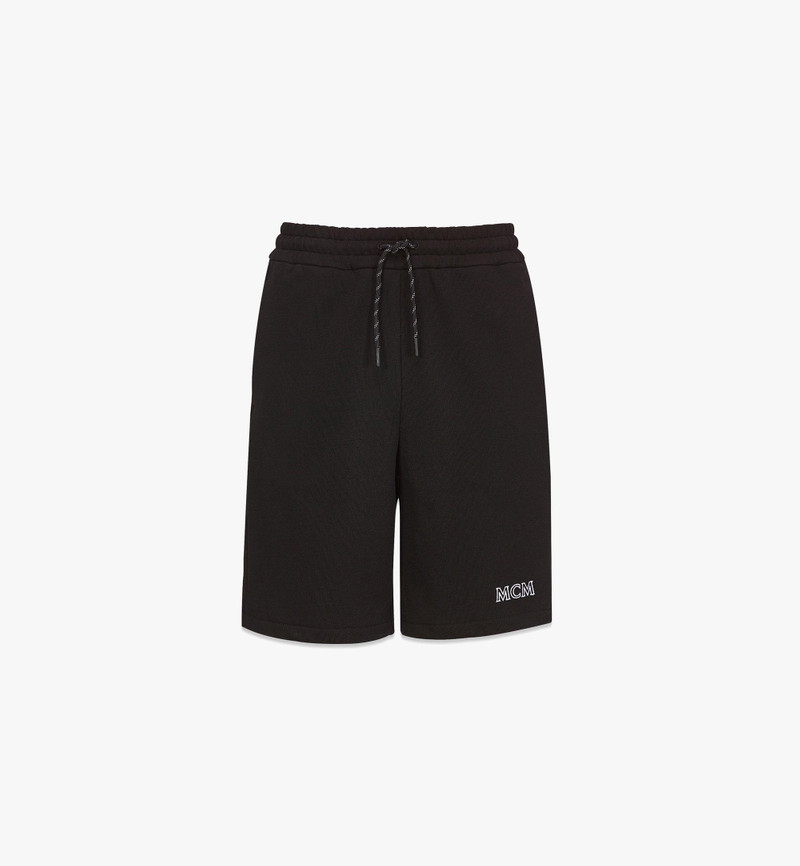 Men’s MCM Essentials Logo Shorts in Organic Cotton 1