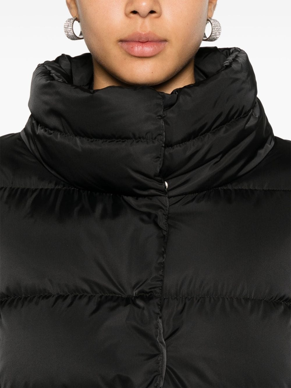detachable-hood padded jacket - 6