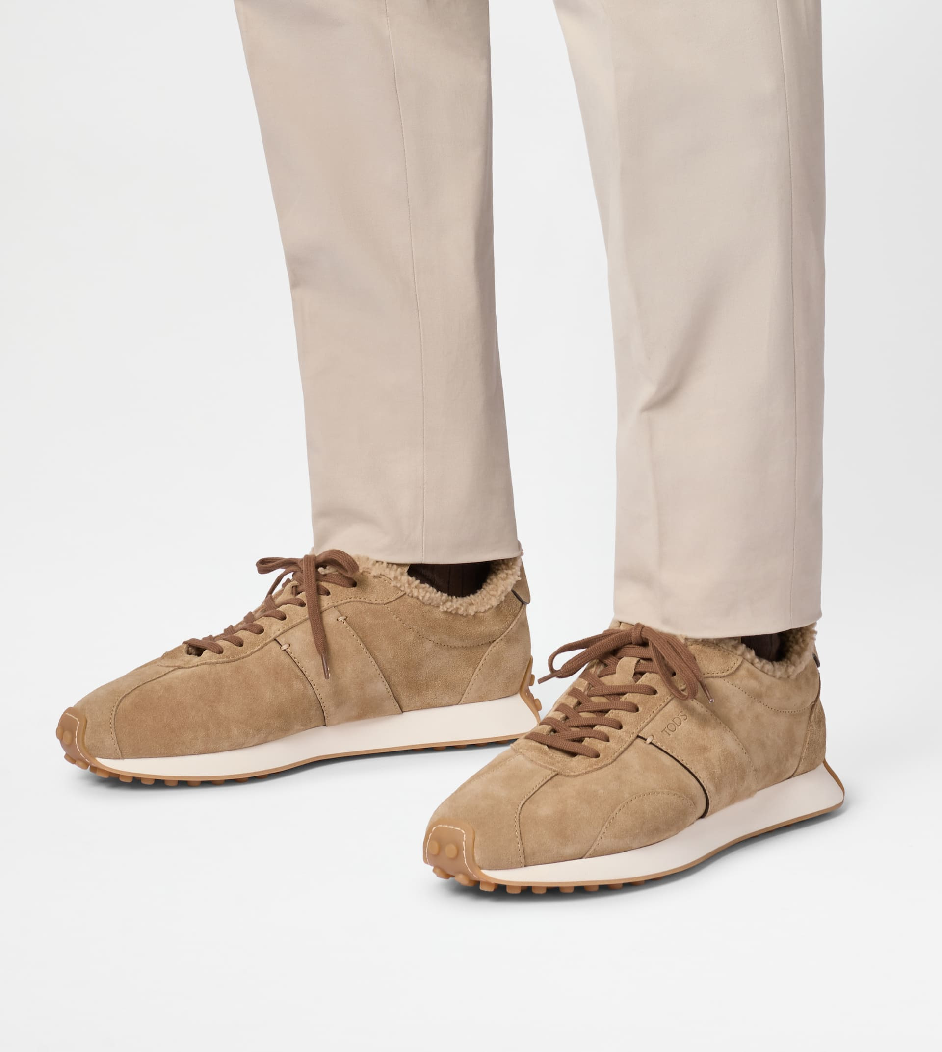 T VINTAGE SNEAKERS IN SUEDE - BEIGE - 8