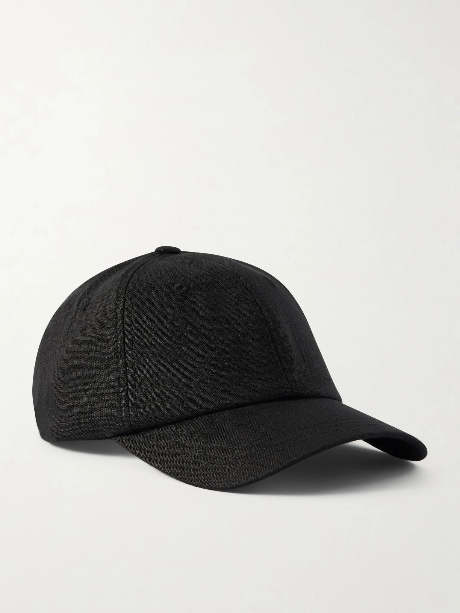 Fernando Linen Baseball Cap Black - 1