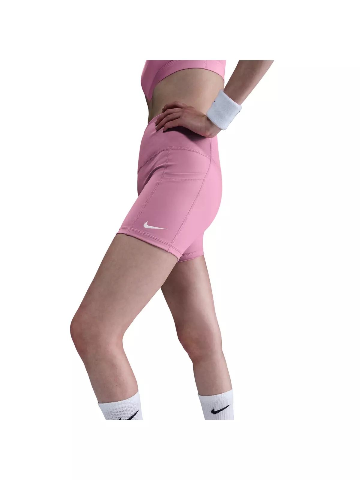 Women's Court Dri-Fit Ball Short-Pink - 2