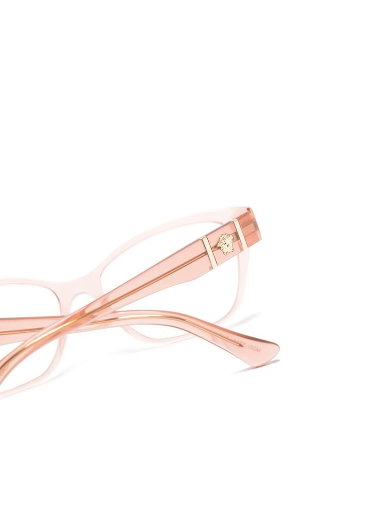 Medusa-plaque cat-eye glasses 3