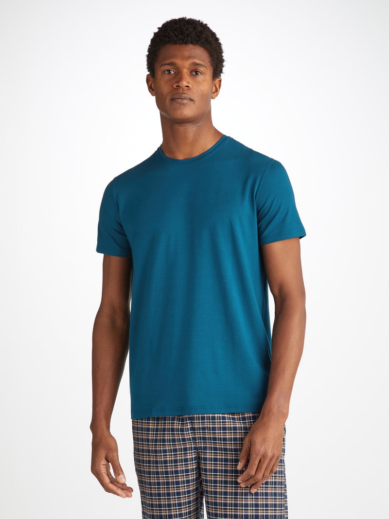 Men's T-Shirt Basel Micro Modal Stretch Poseidon Blue - 2