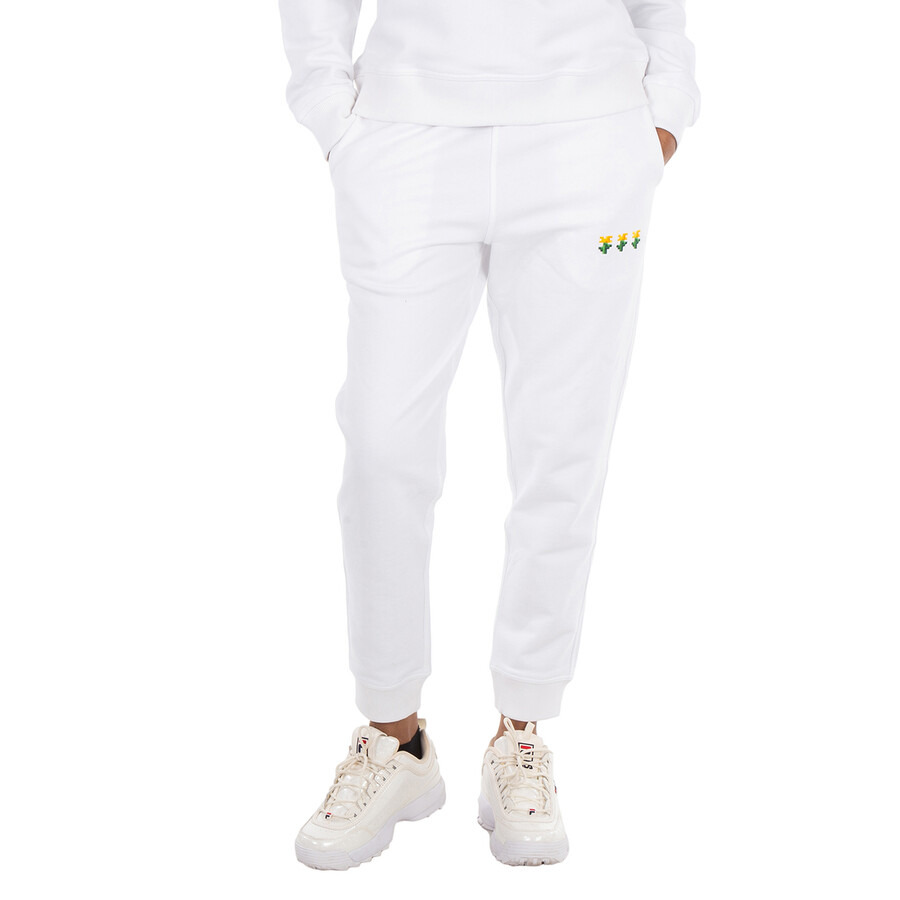Burberry Larkan Embroidered Floral Cotton Jogging Pants - 3