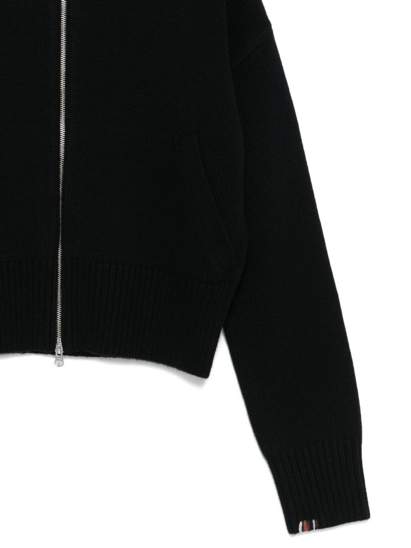 extreme cashmere zip-up cashmere cardigan outlook