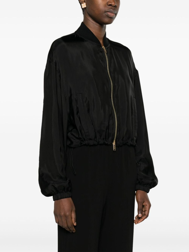 zipped satin bomber jacket 3