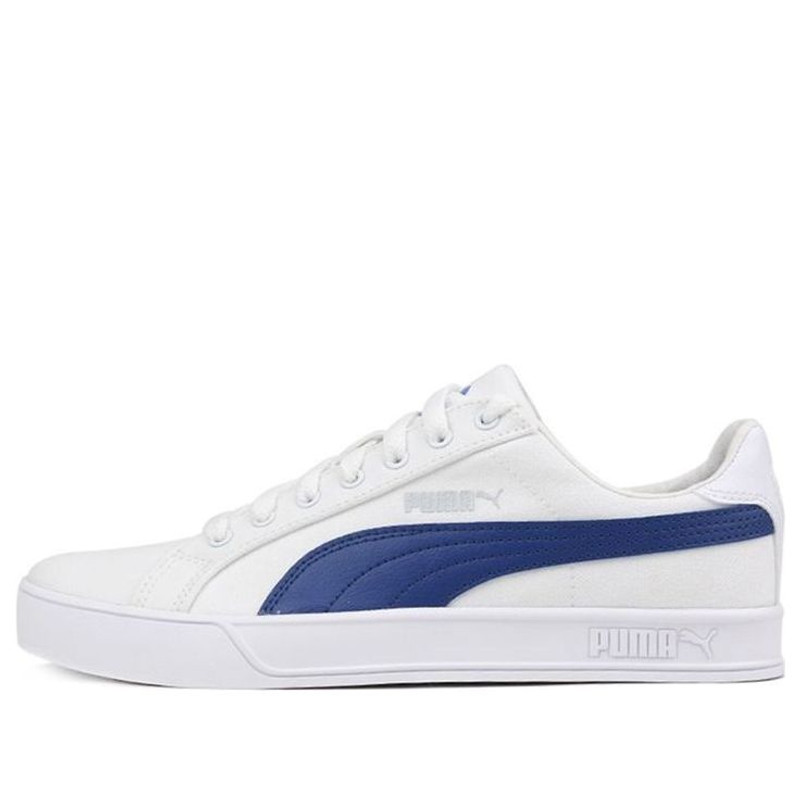 PUMA 스매쉬 Vulc 캔버스 'White Limoges'374754-04 - 1