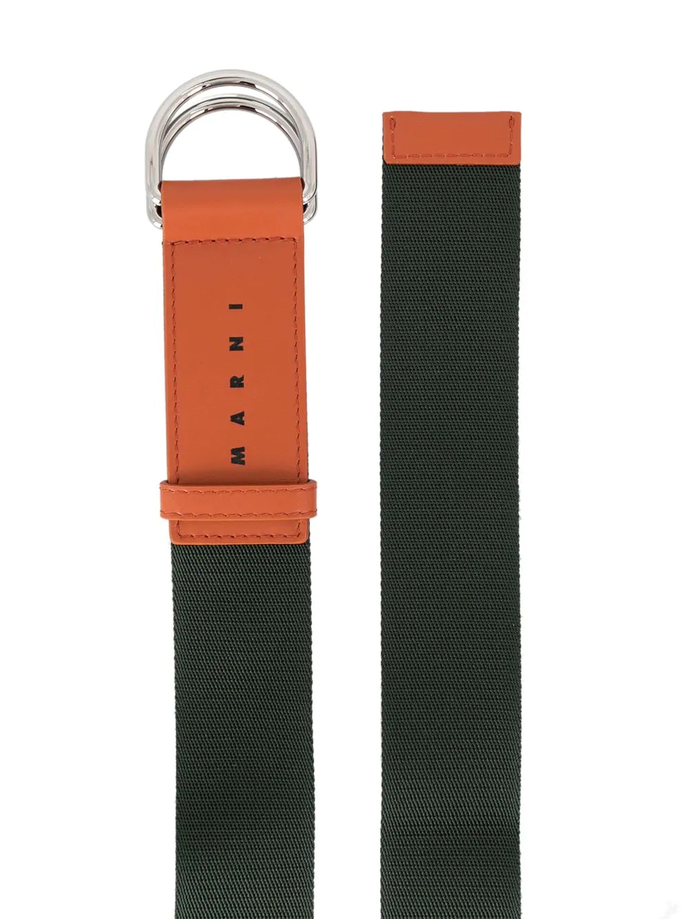 two-tone D ring belt - 2