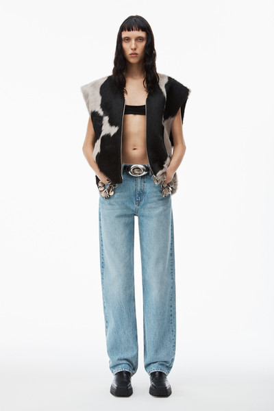 Alexander Wang EZ MID-RISE STRAIGHT-LEG JEAN IN DENIM outlook