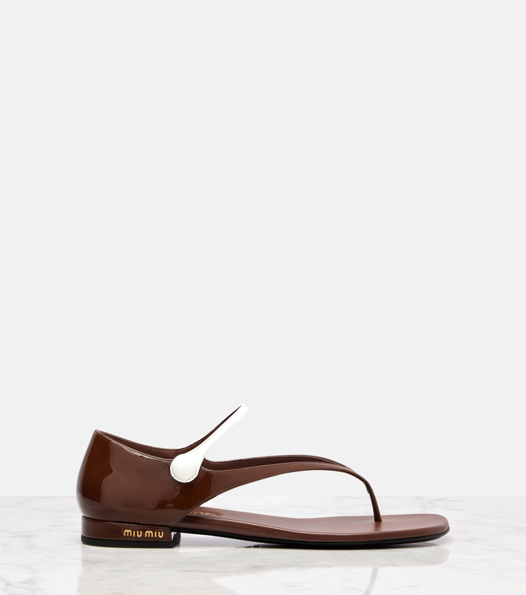 Leather thong sandals - 4