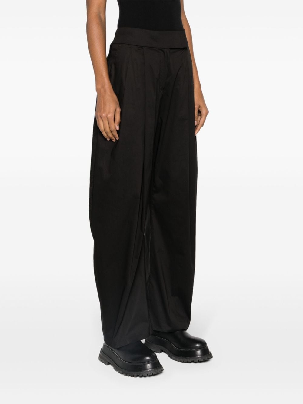 high-waisted wide-leg trousers - 3