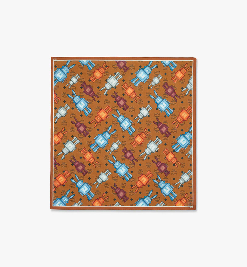 Rabot Monogram Print Bandana Scarf 3