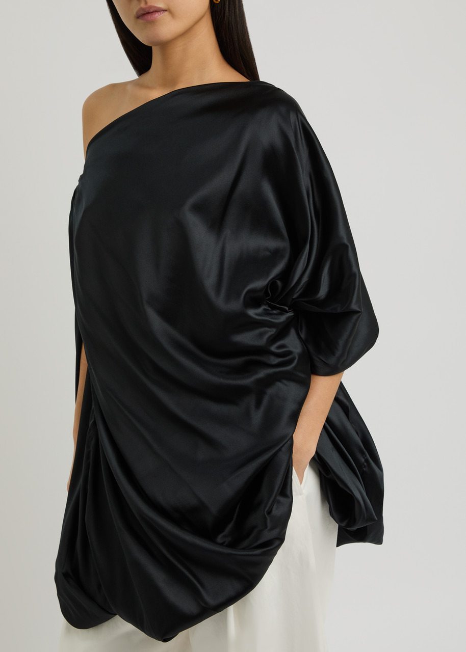 Dries Van Noten Calant Draped Stretch-silk Satin top - 5