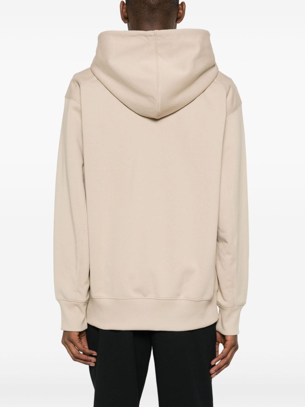 logo-printed zipped hoodie - 4