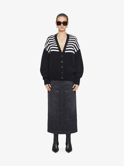 Givenchy 4G CARDIGAN IN COTTON WITH STRIPES outlook