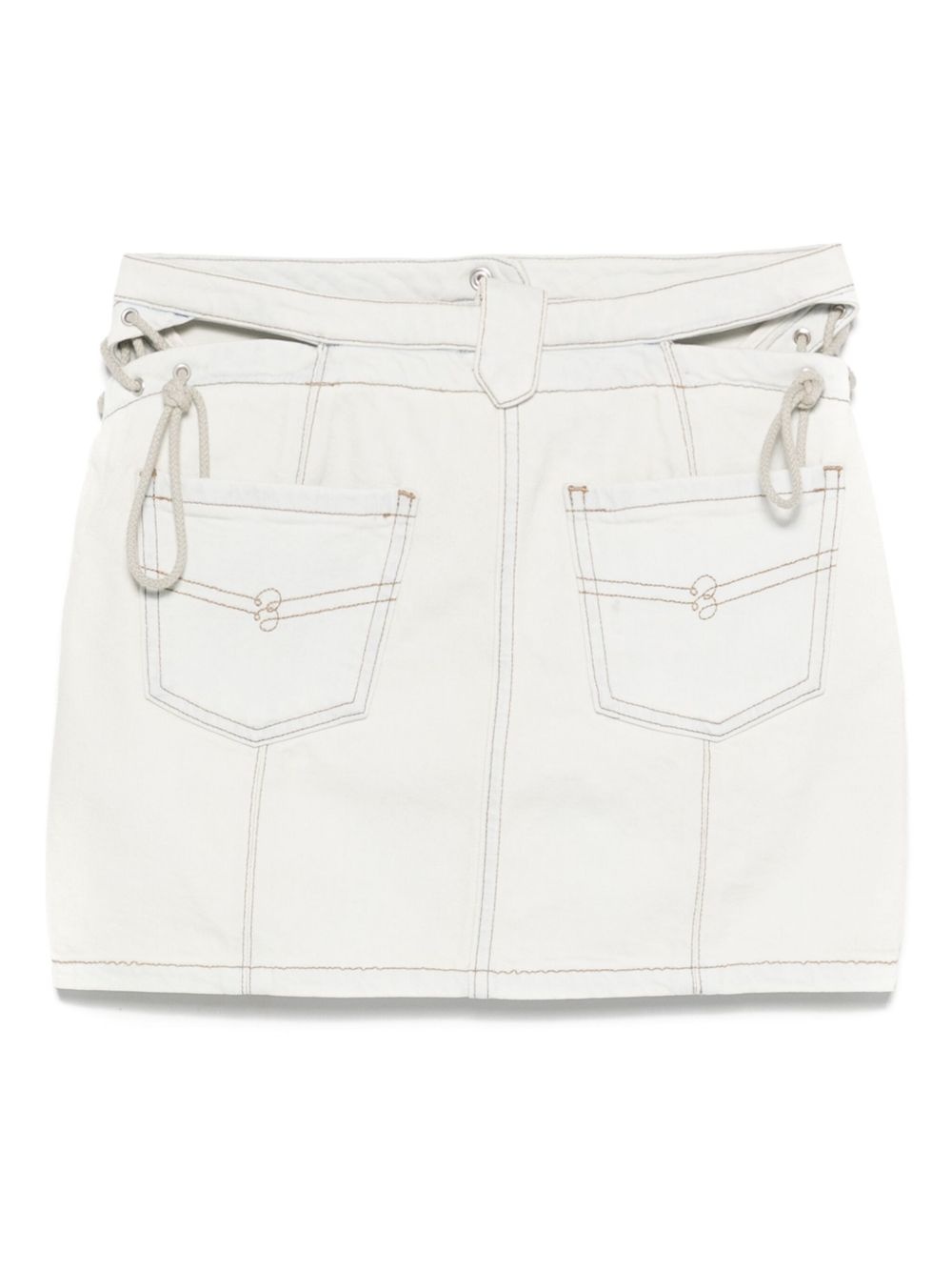 denim mini skirt - 2