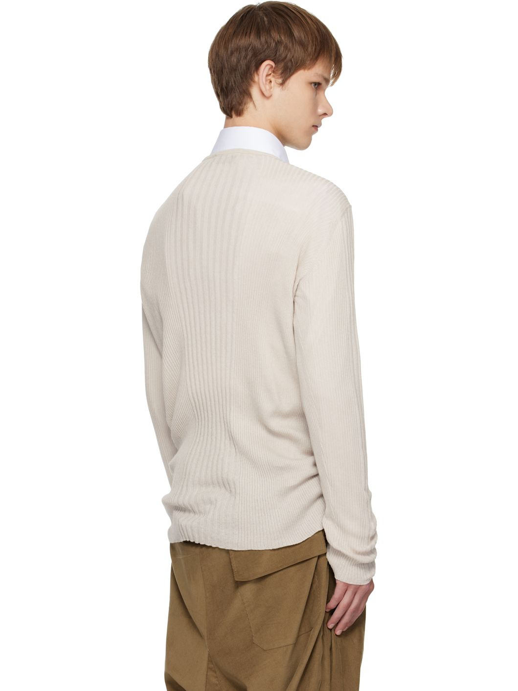 Beige Tegan Henley - 3