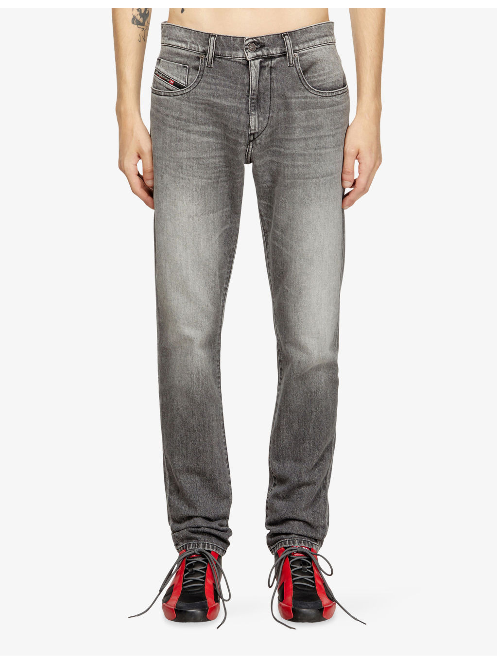 2019 D-Strukt Slim-Leg Stretch-Denim Jeans - 3