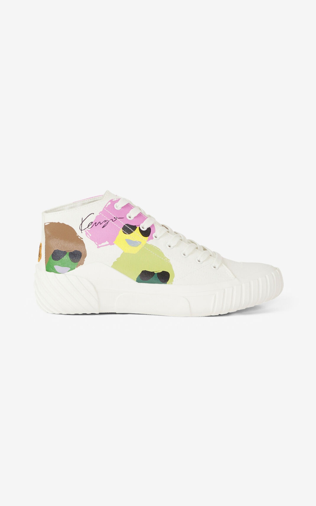 'KENZO Tribute' canvas high-top trainers - 1