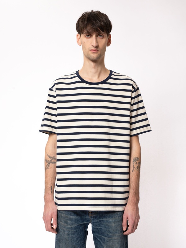 Uno Breton Stripe Offwhite/Navy - 1