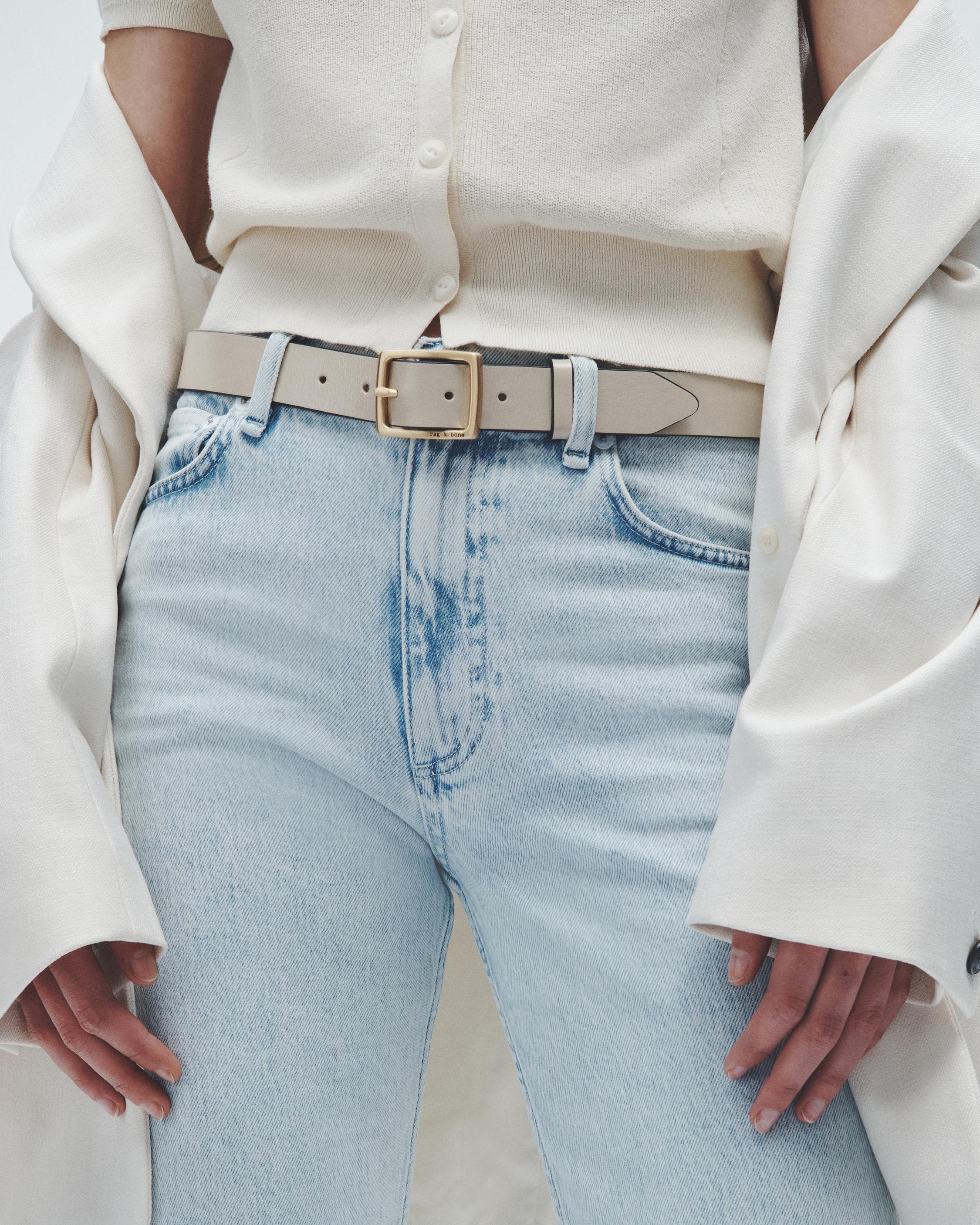 rag bone Boyfriend Belt Leather Belt REVERSIBLE