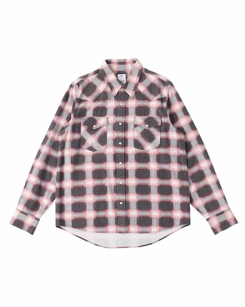 BANDITO KHADI CHECK L/S RED - 1