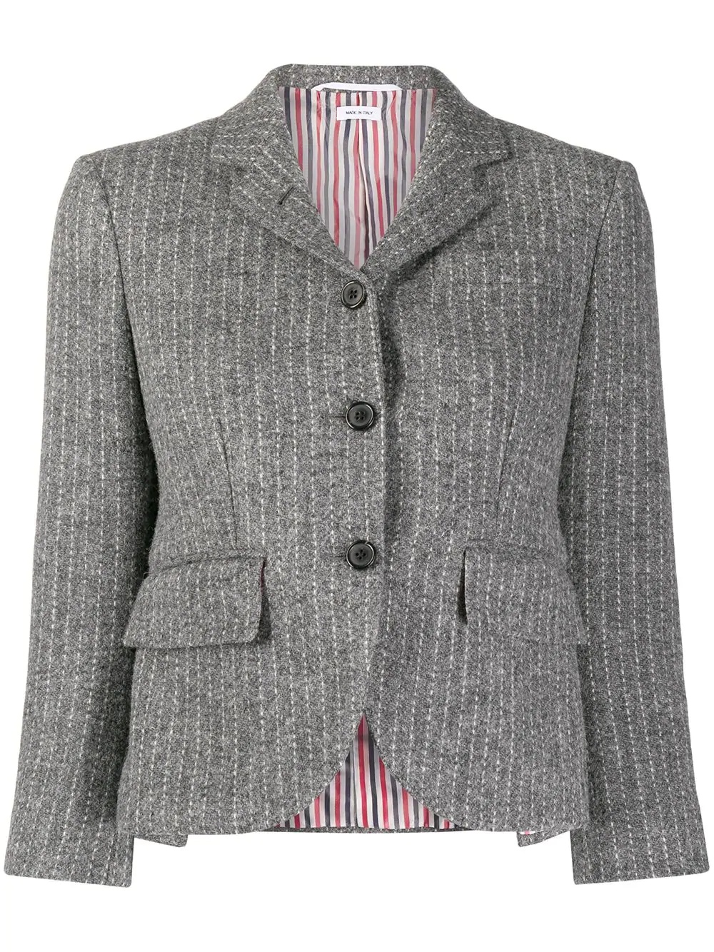 chalk-stripe tweed sports coat - 1